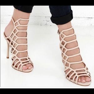 Steve Madden Slithur Heels (nude)